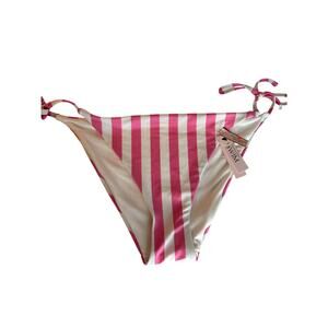 Victoria’s Secret String Cheeky Pink Stripe Swim Bottom